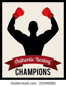 boxing emblem design, vector illustration eps10 graphic 