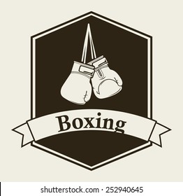 boxing emblem design, vector illustration eps10 graphic 