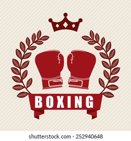 boxing emblem design, vector illustration eps10 graphic 