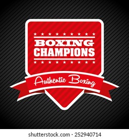 boxing emblem design, vector illustration eps10 graphic 