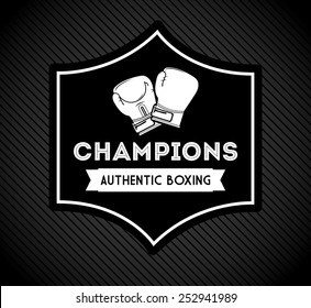 boxing emblem design, vector illustration eps10 graphic 