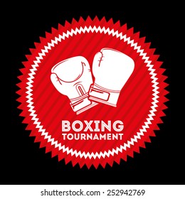 boxing emblem design, vector illustration eps10 graphic 