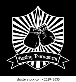 boxing emblem design, vector illustration eps10 graphic 