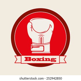 boxing emblem design, vector illustration eps10 graphic 