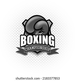 Boxing Emblem Template Design Boxing Logo Stock Vector (Royalty Free ...