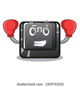Boxing end button toys in shape mascot
