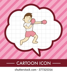 boxing exercise theme elements vector,eps