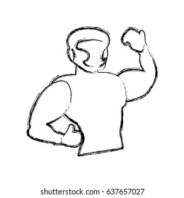 Boxing figther trainning