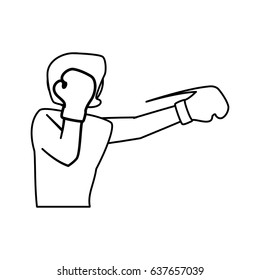 Boxing figther trainning