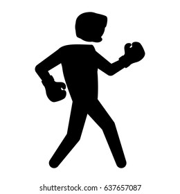 Boxing figther trainning