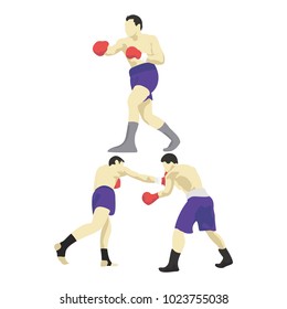 Boxing flat design