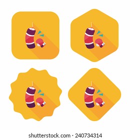 boxing flat icon with long shadow,eps10