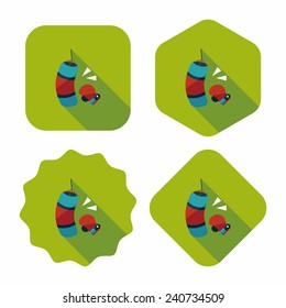 boxing flat icon with long shadow,eps10