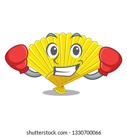 Boxing folding cartoon fan in the bag
