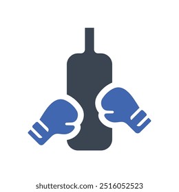 Boxing game icon, Vector Graphics