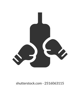 Icono del juego de boxeo, Vector Gráficos
