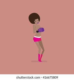 Boxing girl.