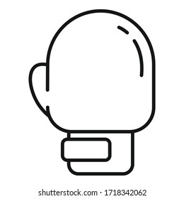 Boxing globe icon. Outline boxing globe vector icon for web design isolated on white background