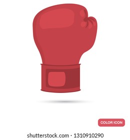 Boxing glove color flat icon for web and mobile design