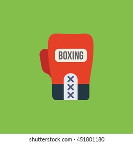 Boxing glove flat icon