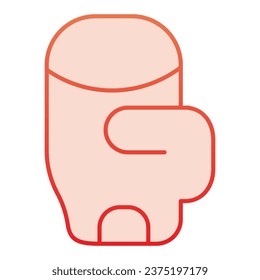 Boxing glove flat icon. Box equipment red icons in trendy flat style. Fist gradient style design, designed for web and app. Eps 10