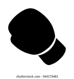 Boxing glove flat vector icon for sports sports apps and websites