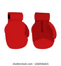 Boxing glove hand drawn vector illustration isolated on white background