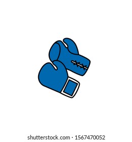 boxing glove icon design template