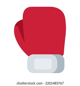 Icono de guante de boxeo emoji ilustración vectorial aislada en fondo blanco