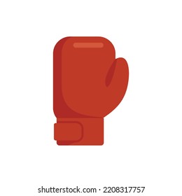 Boxing glove icon. Flat illustration of Boxing glove vector icon isolated on white background