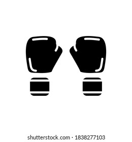 boxing glove icon glyph style vector
