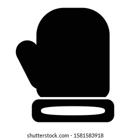 boxing glove icon glyph vector design