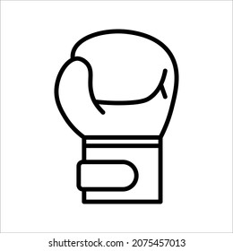 Boxing glove icon illustration isolated vector sign symbol on white background