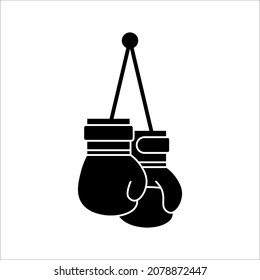 Boxing glove icon illustration isolated vector sign symbol on white background