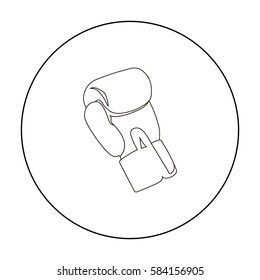 Boxing glove icon outline. Single sport icon from the big fitness, healthy, workout outline.