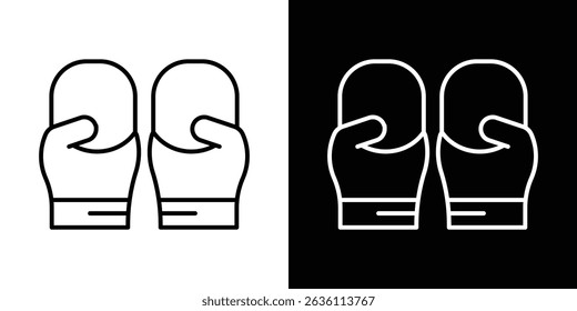 Boxing glove icon symbol concept for graphic design, Website, UI. EPS
