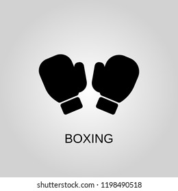 Boxing glove icon. Boxing glove symbol. Flat design. Stock - Vector illustration.
