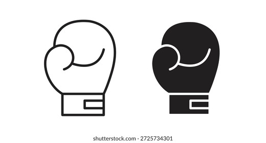 Icono de guante de boxeo para Plantilla. Conjunto de gráficos de Vector de iconos