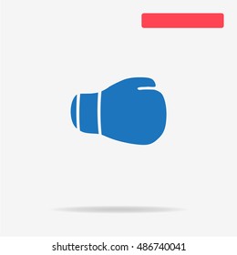 Boxing glove icon. Vector concept illustration for design.