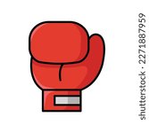 boxing glove icon vector design template in white background