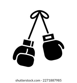 boxing glove icon vector design template in white background