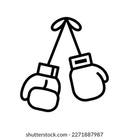 boxing glove icon vector design template in white background