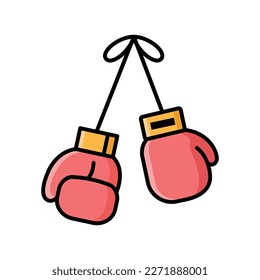 boxing glove icon vector design template in white background
