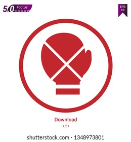 boxing glove icon vector illustration