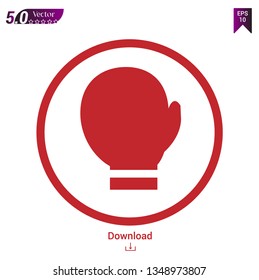 boxing glove icon vector illustration