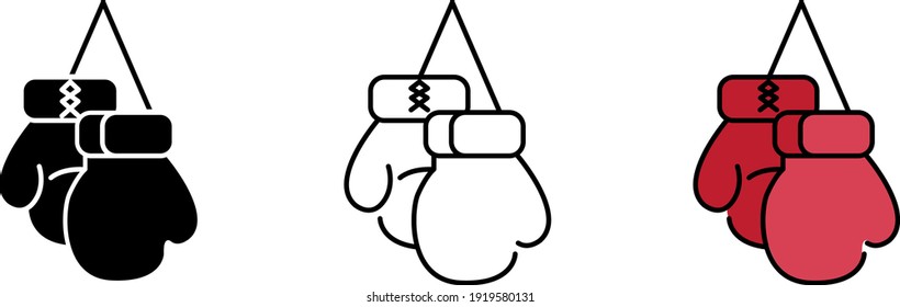 boxing glove icon , vector illustration