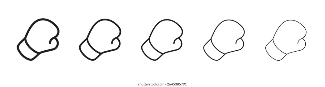 Boxing glove icon vector illustration isolated