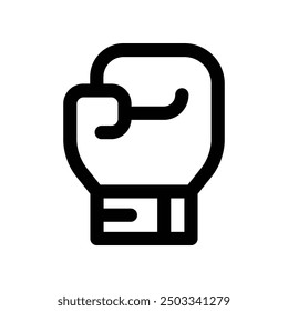 boxing glove icon. vector line icon for your website, mobile, presentation, and logo design.