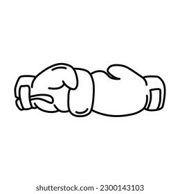 Boxing glove icon vector on trendy design