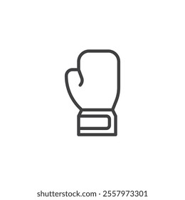 Boxing Glove line icon. linear style sign for mobile concept and web design. Boxing glove outline vector icon. Symbol, logo illustration. Vector graphics